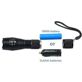 YT-E17UV UV LED  395nM 5W Power Aluminum Zoom Ultraviolet Flashlight Lamp Black Light Torch