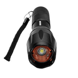 XANES A100  - T6 800Lumens 5Modes Brightness Zoomable Tactical LED Flashlight Suit & Removable Bicycle Light with Handlebar clip &Taillight