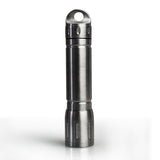 Dito Silver 450LM Simple 1Mode Stainless Steel Keychain Light EDC LED Flashlight with Camping Hole