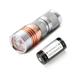 Astrolux S41S Stainless Steel 4x Nichia 219C/XP-G3/G2 A6 1600LM Mini LED Flashlight