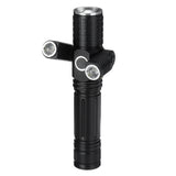 Three-head T6 1500LM Multifunction LED Flashlight 4 Modes Waterproof Hunting CampingTorch Light