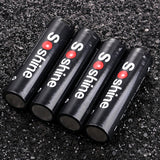 4 Pcs 3.7V 3000mAh 18650 Lithium Battery USB Rechargeable Flashlight Batteries With Protected Box