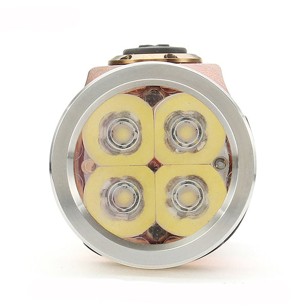 Astrolux S42S Stainless Steel 4xNichia 219C/XP-G3 2023LM Rechargeable Mini LED Flashlight