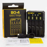 Basen BO4 4Colors Smart Li-ion Battery Charger for 14500 18650 26650 21700 Battery