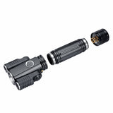 T6+XPE 1000LM Adjustable Head USB Rechargeable LED Flashlight Outdoor Multifunctional 18650 Flashlight Three-head Flashlight