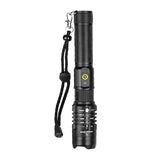 XANES® XH-P50 1000 Lumens LED Zoomable Flashlight 18650 Battery USB Rechargeable 3 Modes Work Lamp 