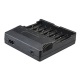 TrustFire TR-012 Digicharger Intelligent Battery Charger 6 Slots Smart Universal Charger EU/US Plug For 18650 18350 16340 14500 AA AAA