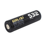 2Pcs GOLISI IMR S32 Pro-Series 20700 Battery 3200mAh 40A High Brain Powerful 20700 Li-ion Rechargeable Battery With Storage Case