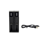 2 Slots 3.7V/4.2V Micro USB Battery Charger 18650 26650 14500 10440 Li-ion Battery Charger