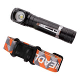 5pcs XANES XML-T6 1500Lumens 3Modes Multi-function Rechargeable Zoomable Tactical Magnetic Head LED Headlamp Led Flashlight 18650