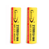 4PCS GETEED 3.7v 4800mAh 35A High Power 21700 20700 Rechargeable Li-ion Battery