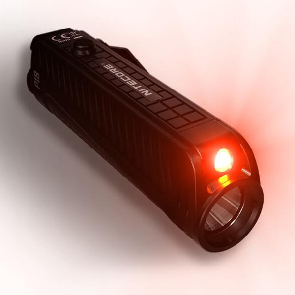 NITECORE P18 1800 Lumen Compact Flashlight with Silent Tactical Switch and Auxiliary Red LED