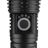 XANES 1293 Suit Zoomable LED Flashlight With 2x 18650 SUB Cable Flashligt Suit XHP50 Highlight Telescopic Torch
