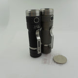 DQG 4th Tiny 18650 L2 850LM Smallest LED Flashlight Black