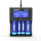 XTAR VC4 LCD Screen USB Battery Charger For 18650 26650 14500 Battery