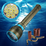 Underwater 180m T6 7x L2 40000LM 3Modes Diving Flashlight Dive Torch Lamp