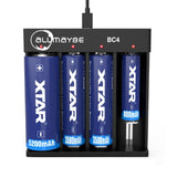 Allmaybe BC4 4Slots Rapid Smart Protection USB Charging Battery Charger for Almost all Kinds Battery