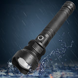 XANES® P70 4000 Lumens 18650 Battery Zoomable Flashlight 3 Modes Waterproof Work Lamp With USB Cable 2xBattery Storage Box