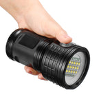 15x 5050 L2 Underwater 100-200m Diving Flashlight Underwater Video Photography Shooting LED Fill Light