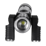 Three-head T6 1500LM Multifunction LED Flashlight 4 Modes Waterproof Hunting CampingTorch Light