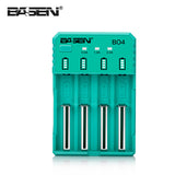 Basen BO4 4Colors Smart Li-ion Battery Charger for 14500 18650 26650 21700 Battery