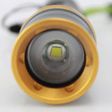 400LM Flashlight Diving 50m IP68 LED Light 1x18650 5 Modes Outdoor Hiking Fishing Travel Portable Lamp