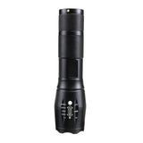  T6  800 Lumen 3 Modes Zoomable LED Flashlight 18650 Tactical Flashlight Waterproof Work Lamp Emergency Warning Lantern