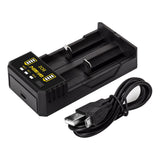 Basen BO2 Smart Li-ion Battery Charger for 14500 18650 26650 21700 Battery