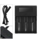 Trustfire TR-018 Intelligent Fast 3 Slots Li-ion Battery Charger LED Indicate for 23650 26650 21700 20700 14500 18650 18350 Battery