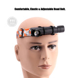 5pcs XANES XML-T6 1500Lumens 3Modes Multi-function Rechargeable Zoomable Tactical Magnetic Head LED Headlamp Led Flashlight 18650