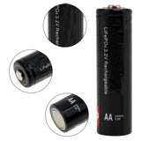 4Pcs Soshine 3.2v 700mah AA LiFePO4 Battery Protected High Discharge Rechargeable Battery + Box