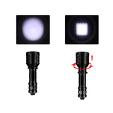XANES® L2 Super Bright Diving Flashlight Zoomable 3 Modes 18650 Battery LED Light 