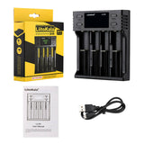 LiitoKala LII-S4 LCD Smart Battery Charger 4 Slot Charger for 18650 26650 18350 NiMH AA