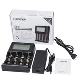 Miboxer C4-12 LCD Display USB Rapid Intelligent Li-ion/IMR/Ni-MH Battery Charger 4Slots US Plug