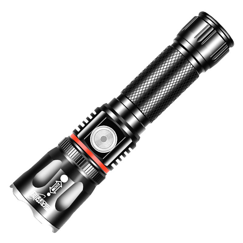 XANES® T6 200W Flashlight 4 Modes USB Rechargeable Zoomable Life Waterproof COB Work Lamp Camping Hunting 