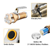 3000LM 3x T6 LED Flashlight Rechargeable Tactical Spotlight